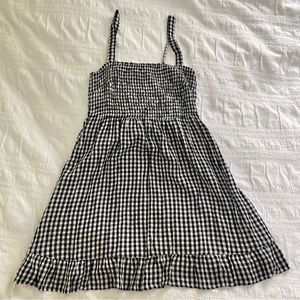 NWOT Abercrombie & Fitch Gingham Dress mini Dress Size L
